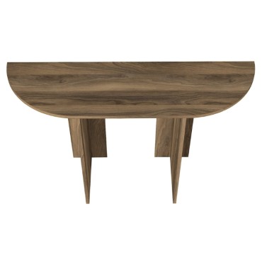 Κονσόλα Cortado Megapap χρώμα καρυδί 120x35x75cm 1 τεμ.