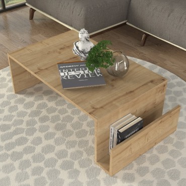 Τραπεζάκι σαλονιού Regnar Megapap χρώμα sapphire oak 100,6x55x31,8cm 1 τεμ.