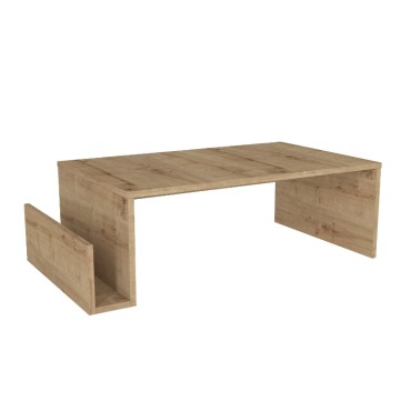 Τραπεζάκι σαλονιού Regnar Megapap χρώμα sapphire oak 100,6x55x31,8cm 1 τεμ.