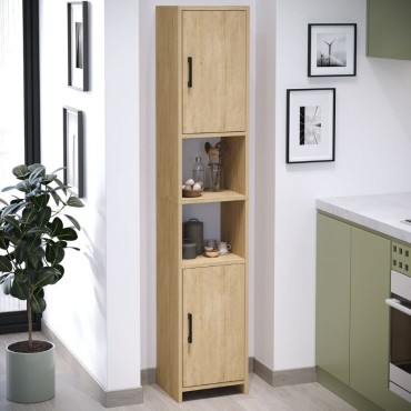 Ντουλάπι κουζίνας - μπάνιου Hobbes Megapap χρώμα sapphire oak 35x30x182,3cm 1 τεμ.