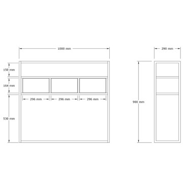 Κονσόλα Guarda Megapap χρώμα μπεζ travertine - χρυσό 100x29x90cm 1 τεμ.