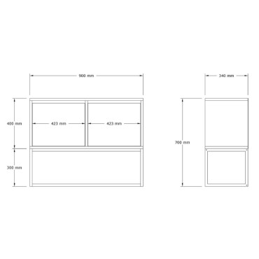 Κονσόλα - Μπουφές Zermat Megapap χρώμα μπεζ travertine - χρυσό 90x34x70cm 1 τεμ.