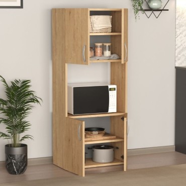 Ντουλάπα κουζίνας Armado Megapap χρώμα sapphire oak 60x32x140cm 1 τεμ.