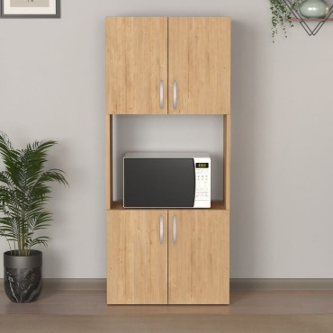 Ντουλάπα κουζίνας Armado Megapap χρώμα sapphire oak 60x32x140cm 1 τεμ.