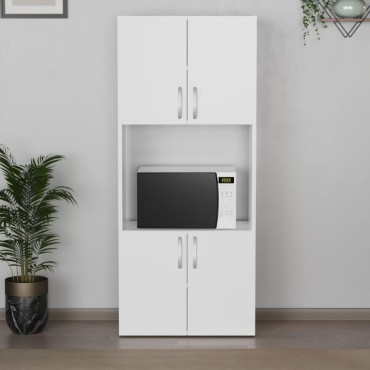 Ντουλάπα κουζίνας Armado Megapap χρώμα λευκό 60x32x140cm 1 τεμ.