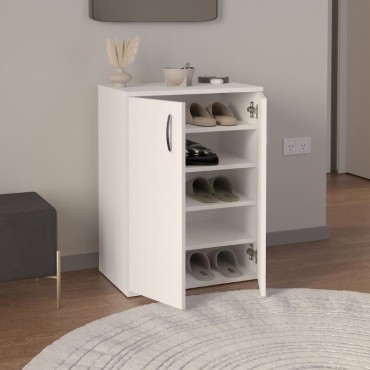 Παπουτσοθήκη - Ντουλάπι Manolo Megapap χρώμα λευκό 60x38x81,4cm