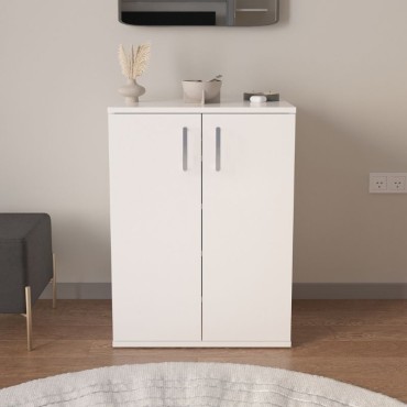 Παπουτσοθήκη - Ντουλάπι Manolo Megapap χρώμα λευκό 60x38x81,4cm