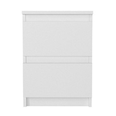 Κομοδίνο Breve Megapap χρώμα λευκό 39,8x41,8x55cm 1 τεμ.