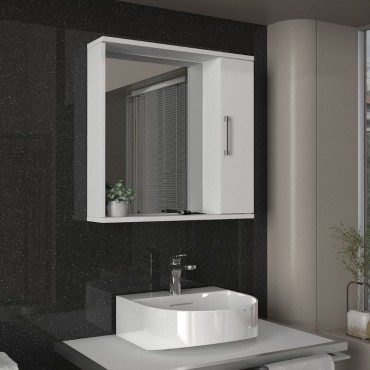 Καθρέπτης μπάνιου Deal Μegapap χρώμα λευκό 65x15,3x65cm 1 τεμ.