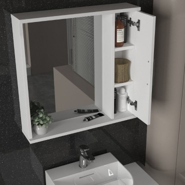 Καθρέπτης μπάνιου Deal Μegapap χρώμα λευκό 65x15,3x65cm 1 τεμ.