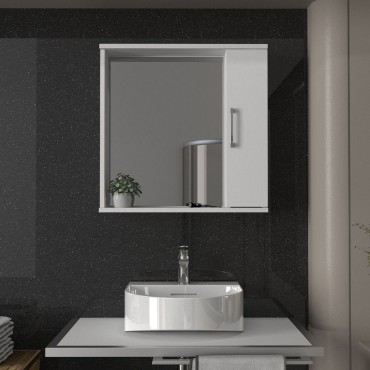 Καθρέπτης μπάνιου Deal Μegapap χρώμα λευκό 65x15,3x65cm 1 τεμ.