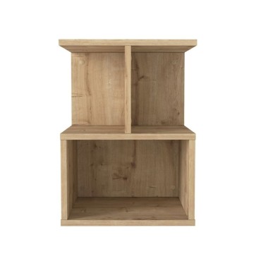 Κομοδίνο - Τραπεζάκι βοηθητικό Entiero Megapap χρώμα sapphire oak 39,8x35x54,6cm 1 τεμ.