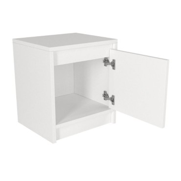 Κομοδίνο Conve Megapap χρώμα λευκό 40x35x45cm 1 τεμ.