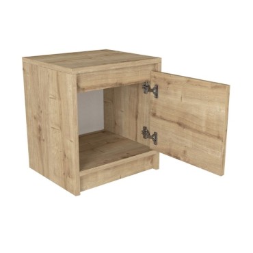Κομοδίνο Conve Megapap χρώμα sapphire oak 40x35x45cm 1 τεμ.