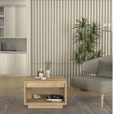 Τραπεζάκι σαλονιού Onda Megapap χρώμα sapphire oak 60x60x40cm 1 τεμ.