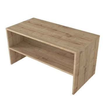 Τραπεζάκι σαλονιού Eleva Megapap χρώμα sapphire oak 90x44,6x46,4cm 1 τεμ.
