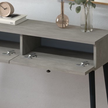 Κονσόλα Alis Megapap χρώμα γκρι ρετρό 110x29x88cm 1 τεμ.