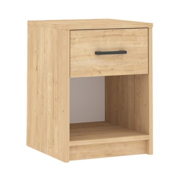 Κομοδίνο Scoty Megapap χρώμα sapphire oak 40,2x35,3x55cm 1 τεμ.