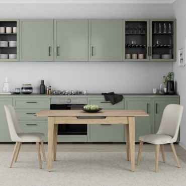 Τραπέζι Trendline Megapap επεκτεινόμενο χρώμα oak 120/150x70x75cm 1 τεμ.