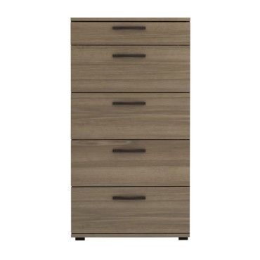 Συρταριέρα Helia Megapap χρώμα καρυδί 60x44x108cm 1 τεμ.