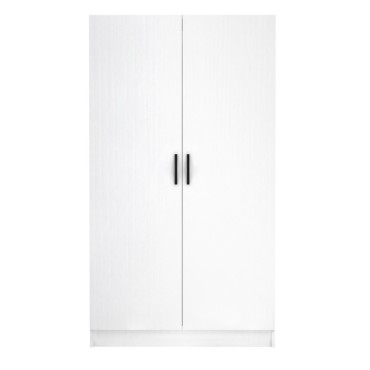 Ντουλάπα ρούχων Victoria Megapap δίφυλλη χρώμα λευκό 100x60x181cm 1 τεμ.