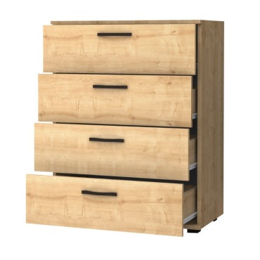 Συρταριέρα Velika Megapap χρώμα φυσικό οξιάς 73x44x96cm 1 τεμ.