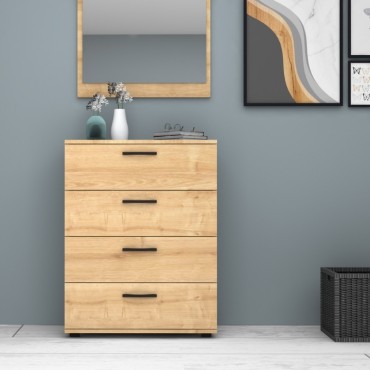 Συρταριέρα Velika Megapap χρώμα φυσικό οξιάς 73x44x96cm 1 τεμ.