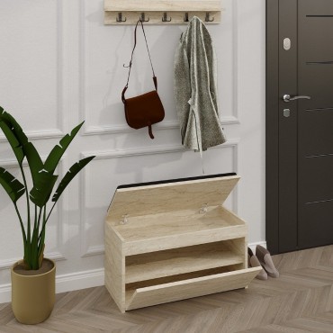 Έπιπλο εισόδου Boby Megapap χρώμα travertine 80x35x42cm 1 τεμ.