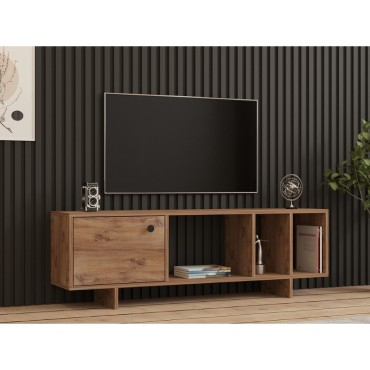 Έπιπλο τηλεόρασης Folsom Megapap χρώμα atlantic pine 140x29,9x45cm 1 τεμ.