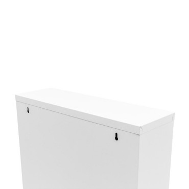 Παπουτσοθήκη Mauro Megapap μεταλλική χρώμα λευκό 50x15x137cm