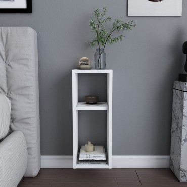 Κομοδίνο επιτοίχιο Sault Megapap χρώμα λευκό 23,2x22x59,6cm 1 τεμ.