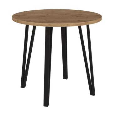 Τραπέζι Xana Megapap χρώμα sepet oak 90x77,5cm 1 τεμ.