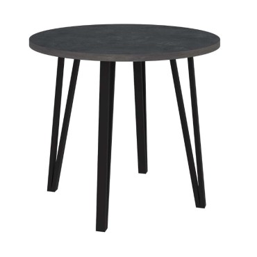 Τραπέζι Xana Megapap χρώμα γκρι ρετρό 90x77,5cm 1 τεμ.