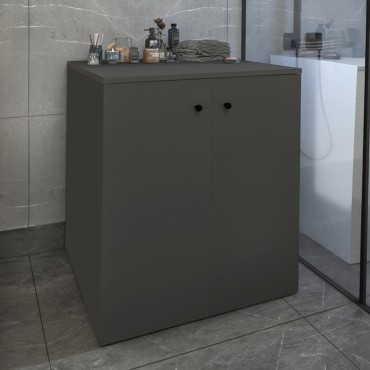 Έπιπλο πλυντηρίου Gray Megapap χρώμα ανθρακί 70x66x90cm 1 τεμ.
