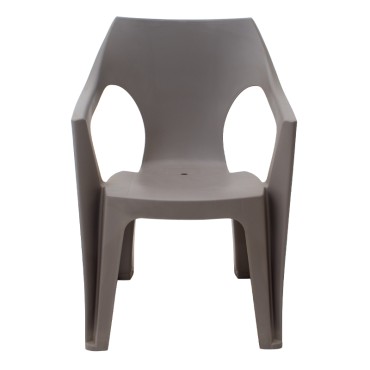Πολυθρόνα πολυπροπυλενίου Dante χρώμα cappuccino 57x55x79cm 1 τεμ.