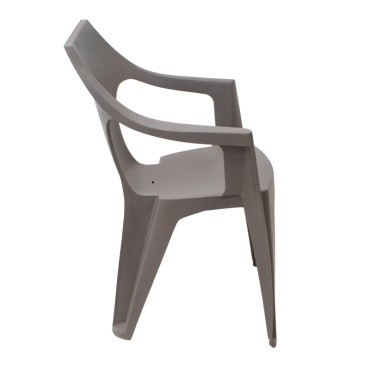 Πολυθρόνα πολυπροπυλενίου Dante χρώμα cappuccino 57x55x79cm 1 τεμ.