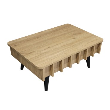 Τραπεζάκι σαλονιού Gemma Megapap χρώμα sepet oak 90x59,6x36,8cm 1 τεμ.