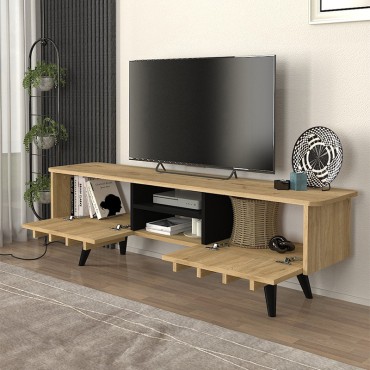 Έπιπλο τηλεόρασης Gemma Megapap χρώμα sepet oak 150x35x46,7cm 1 τεμ.