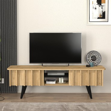 Έπιπλο τηλεόρασης Gemma Megapap χρώμα sepet oak 150x35x46,7cm 1 τεμ.