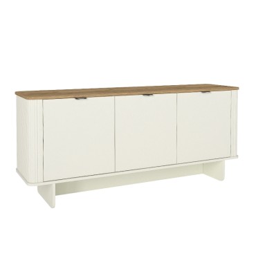 Μπουφές Bohema Megapap χρώμα ivory - sepet oak 180x47x76,6cm 1 τεμ.