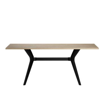 Τραπέζι Luna Megapap χρώμα florida oak 181x90x75cm 1 τεμ.
