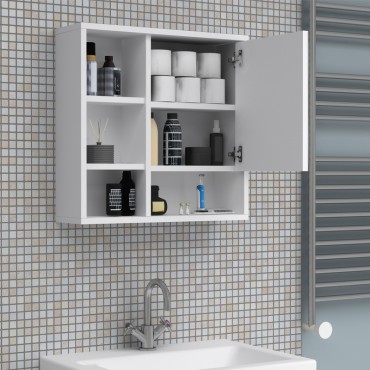 Καθρέπτης μπάνιου Demo Μegapap χρώμα λευκό 60x17,5x60cm 1 τεμ.