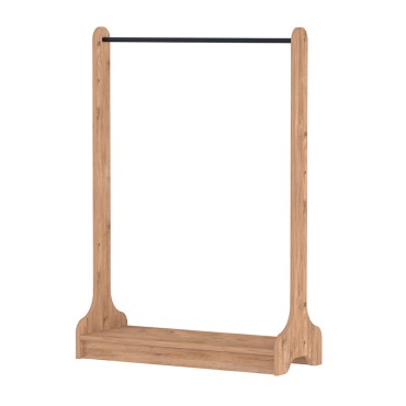 Έπιπλο εισόδου Belgum Megapap χρώμα pine oak 87,3x35x128cm 1 τεμ.
