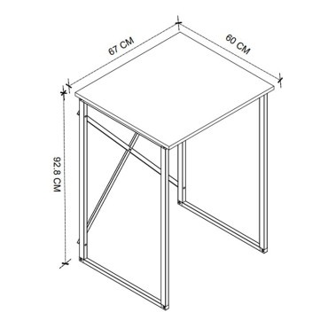 Έπιπλο πλυντηρίου Doyle Megapap χρώμα λευκό 67x60x92,8cm 1 τεμ.
