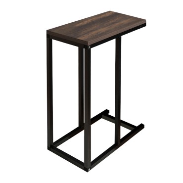Τραπεζάκι βοηθητικό Agiro Megapap χρώμα rustic καρυδί 45,7x25,5x62,9cm 1 τεμ.