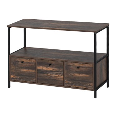Μπουφές Mars Megapap χρώμα rustic καρυδί 122x36x80,1cm 1 τεμ.