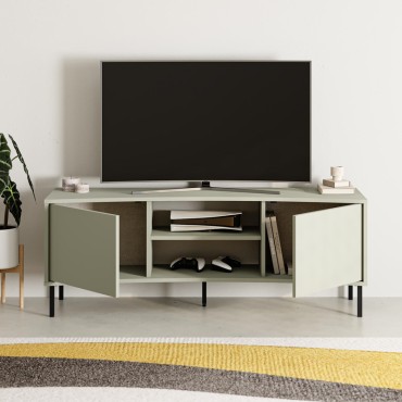 Έπιπλο τηλεόρασης Frem Megapap χρώμα ash green 150x40x55cm 1 τεμ.