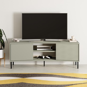 Έπιπλο τηλεόρασης Frem Megapap χρώμα ash green 150x40x55cm 1 τεμ.