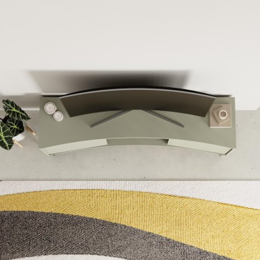 Έπιπλο τηλεόρασης Frem Megapap χρώμα ash green 150x40x55cm 1 τεμ.
