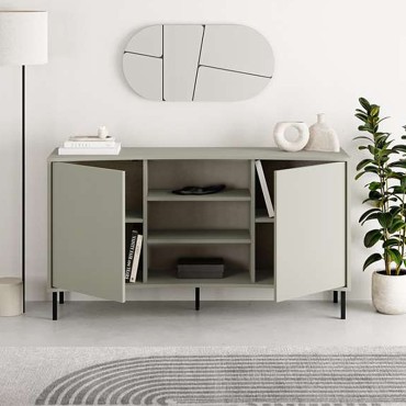 Μπουφές Frem Megapap χρώμα ash green 150x40x81cm 1 τεμ.